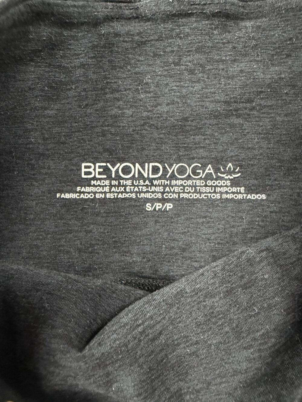 Beyond Yoga Pants Womens Small Gray High Rise Flare Leg Yoga Made USA - Picture 7 of 9